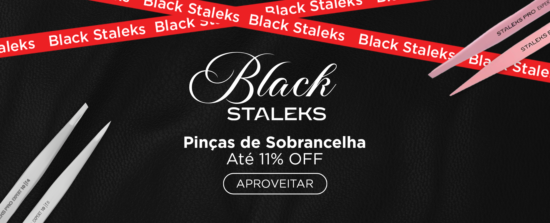 Black Staleks Pinça de Sobrancelha