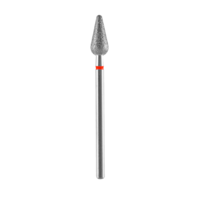 Broca Diamantada Tipo Pêra Arredondada - Staleks - Ø 5mm - Vermelha - FA101R050-12