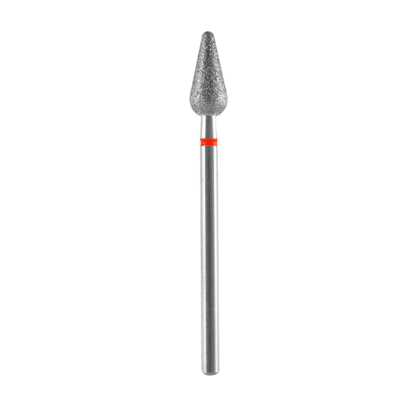 Broca Diamantada Tipo Pêra Arredondada - Staleks - Ø 5mm - Vermelha - FA101R050-12-5f1e8bdd-067b-47bb-9c2f-f26998d17872