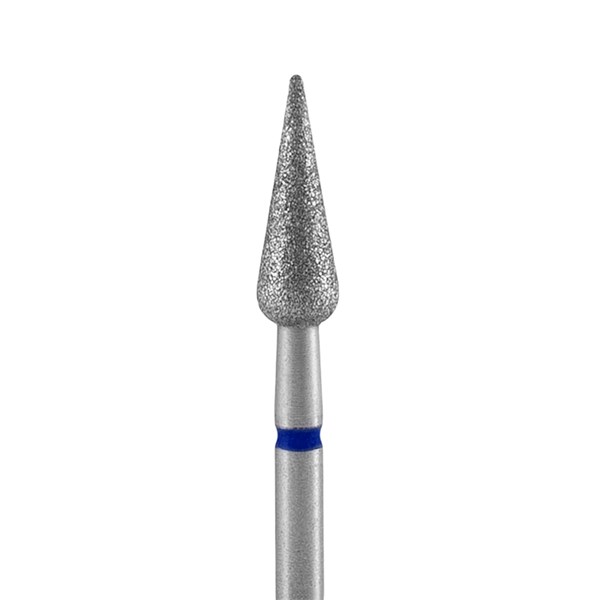 Broca Diamantada Tipo Pêra Pontiaguda - Staleks Pro - Ø 4mm - Azul - FA100B040/12-a50e6901-7c91-4919-8689-096431208d79