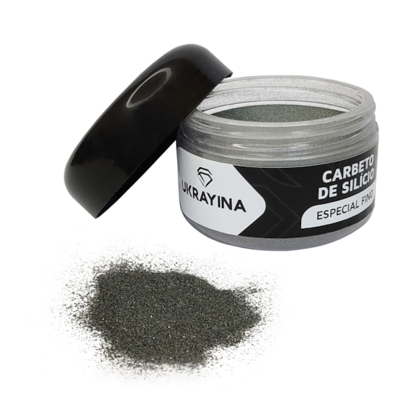 Carbeto de Silício Especial Fino Ukrayina - 100g - UK-16-f0eb2257-effd-46e3-9897-6615d00c68e7