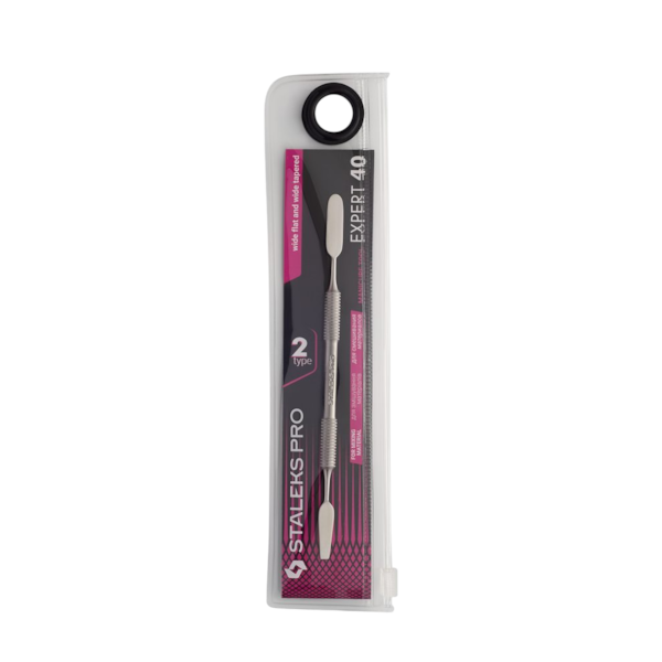Espátula de Cutícula Staleks - Série Expert 40 - Larga Plana e Larga Afilada - PE-40-2-a407424e-b05f-4f19-a333-5693ec371378
