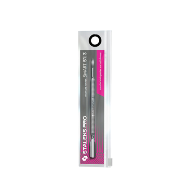 Espátula de Manicure Staleks Pro - PS-51-3 - Smart 50 - Empurrador largo, arredondado e limpador-082f562b-af4e-4a8b-a9e6-0a0876753b6a