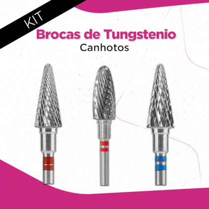 Kit Manicure Brocas de Tungstênio – Canhotos - Staleks