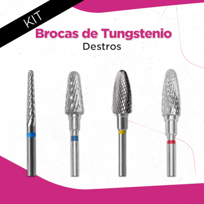 Kit Manicure Brocas de Tungstênio – Destros - Staleks PRO