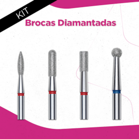 Kit Brocas diamantadas Staleks PRO