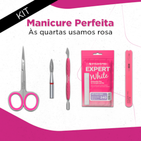 Kit Manicure Perfeita – Às quartas usamos rosa – Staleks