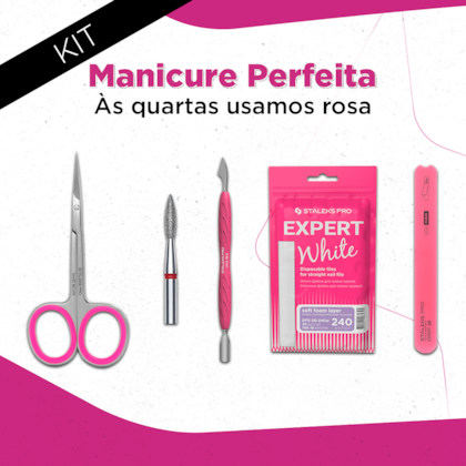 Kit Manicure Perfeita – Às quartas usamos rosa – Staleks PRO