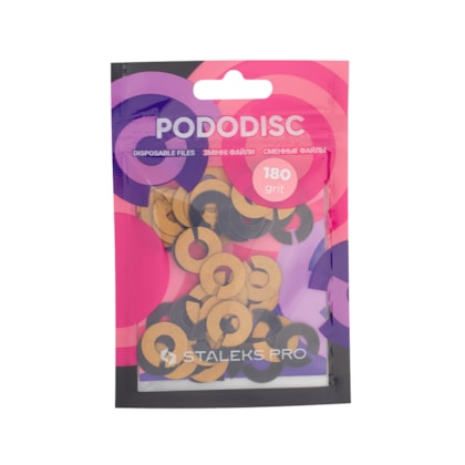 Lixa Refil Anel para Disco de Pedicure Staleks , Grão 180 (50 un) - PDFR-15-180