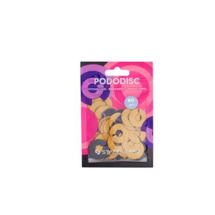 Lixa Refil Anel para Disco de Pedicure Staleks Pro - Grão 80 - (50 unidades) - PDFR-20-80