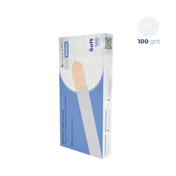 Lixa Refil de Inserção 100 Grit Soft| papmAm | Staleks Pro | DWCE-20-100/25w + Base Madeira - 25 un-09fa5d9b-4219-4d73-b8a0-f3484ca12e2c