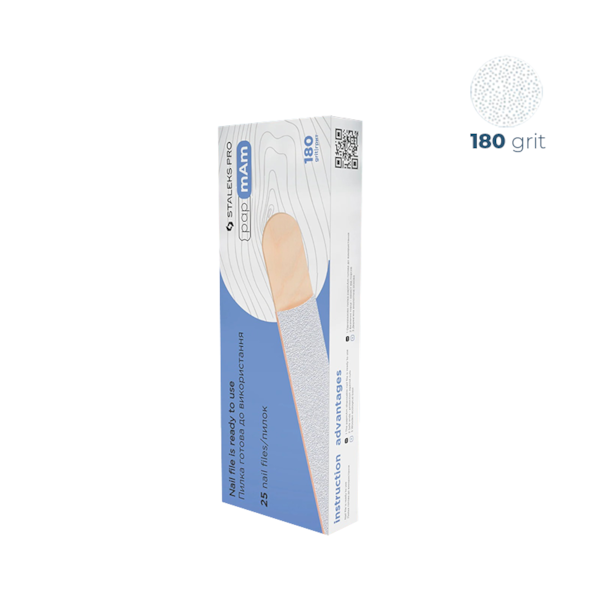 Lixa Refil de Inserção 180 Grit - papmAm - Staleks - DWCE-22-180-25w + Base em Madeira - 25 un.-9fbef80f-4ec8-42b8-b54f-d048c2068383