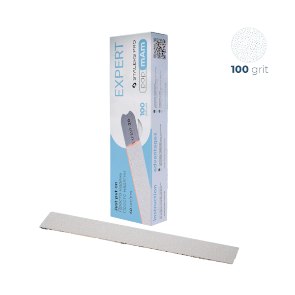 Lixa Refil de Inserção - papmAm - Staleks - Grão 100 - (50 unidades) - DFCE-22-100w-e18a60dd-f896-446d-aee8-f4946213ae48