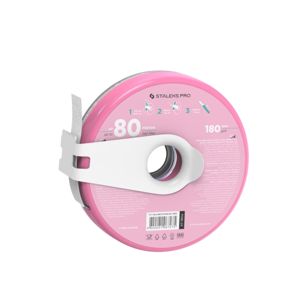 Lixa Refil em Rolo Adesiva - Staleks - com estojo - 7 metros - AT-180w-752a5e20-6b36-4e2f-b568-8c62d4f333b3