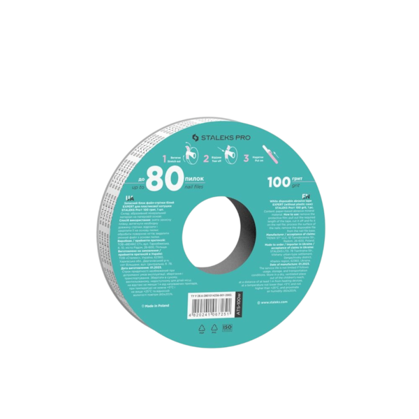 Lixa Refil em Rolo Adesiva - Staleks - sem estojo - 7 metros - ATS-100w-475bf57c-a193-488e-8771-af625920b524