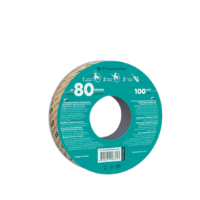 Lixa Refil em Rolo papmAm de Inserção Branca - Sem Estojo - 100 Grit - 7 metros - ATSC-100w