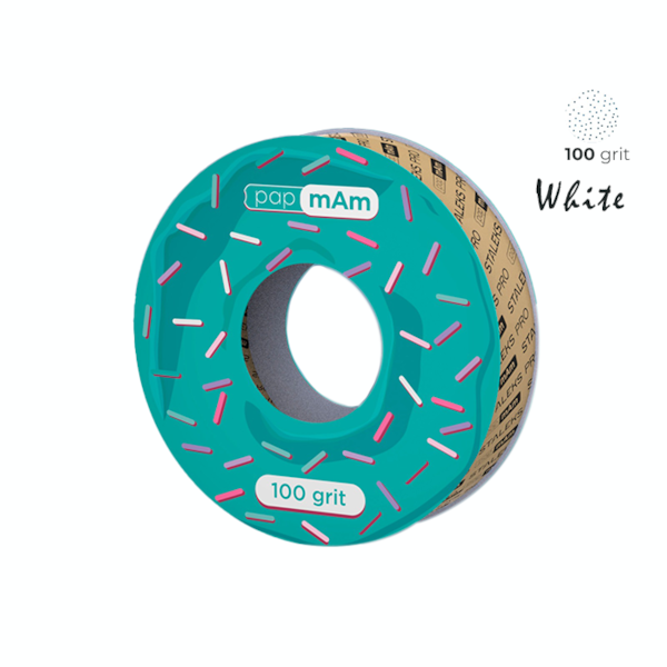 Lixa Refil em Rolo papmAm de Inserção Branca - Sem Estojo - 100 Grit - 7 metros - ATSC-100w-51489bf6-99b7-46e3-a6fc-5f392802d25e