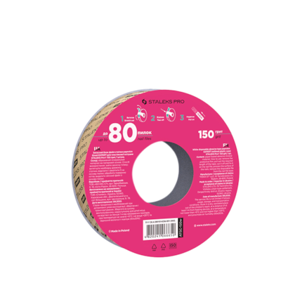 Lixa Refil em Rolo papmAm de Inserção Branca - Sem Estojo - 150 Grit - 7 metros - ATSC-150w