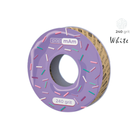 Lixa Refil em Rolo papmAm de Inserção Branca - Sem Estojo - 240 Grit - 7 metros - ATSC-240w