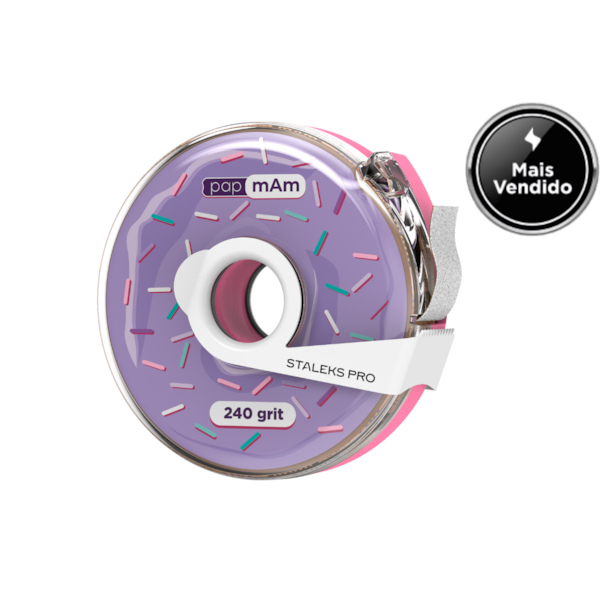 Lixa Refil em Rolo papmAm - Staleks - com estojo - 7 metros - ATC-240w-e89ee28e-76e7-4ffa-8626-ebadf4159ebc
