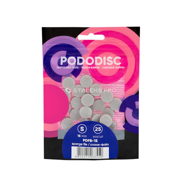Lixa Refil Esponja Polidora para Disco de Pedicure Staleks Pro , Grão 400 (25 un) - PDFB-15-55de58a7-e9f5-4177-912b-4b1060b47c1e