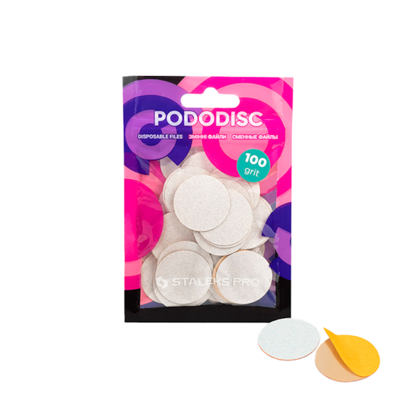 Lixa Refil para Disco de Pedicure Staleks , Grão 100 (50 un) - PDF-25-100w-aa25239e-6845-42fa-b867-22af2dc82fc0