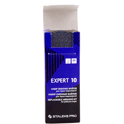 Lixa Refil para Pedicure Staleks - Grão 80 - Série Expert 10 - 30 unid. - DFE-10-80