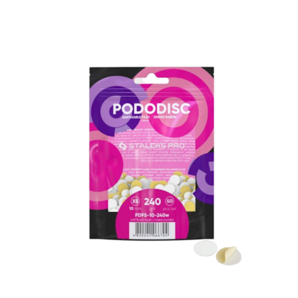 Lixa Refil Soft para Disco de Pedicure Staleks - Grão 240 (50 un) - PDFS-10-240w