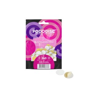 Lixa Refil Soft para Disco de Pedicure Staleks - Grão 240 (50 un) - PDFS-15-240w