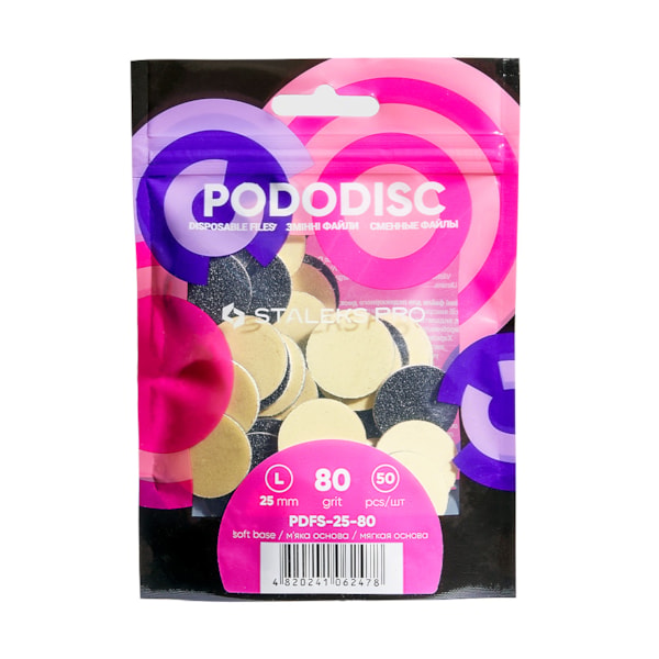 Lixa Refil Soft para Disco de Pedicure Staleks , Grão 80 (50 un) - PDFS-25-80-d77a9cad-406b-4bfb-b941-d578661239c3