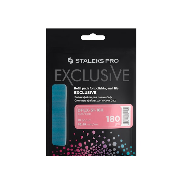 Lixa Refil Staleks - Grão 180 - Série Exclusive 51 - 10 unid. - DFEX-51-180-47504426-36d3-4f61-a6c7-7dce869c7f36