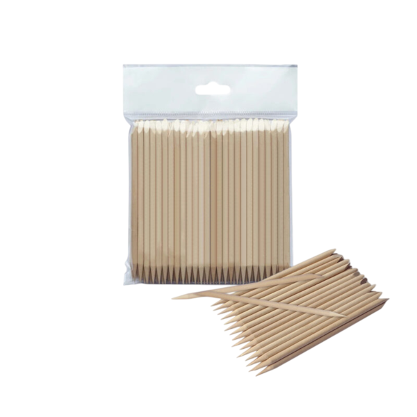 Palito de Laranjeira - Staleks - para manicure, madeira 110mm (100 unidades) - DOS-30-100-e8d40efe-73b3-461c-af27-0d92a2e46446