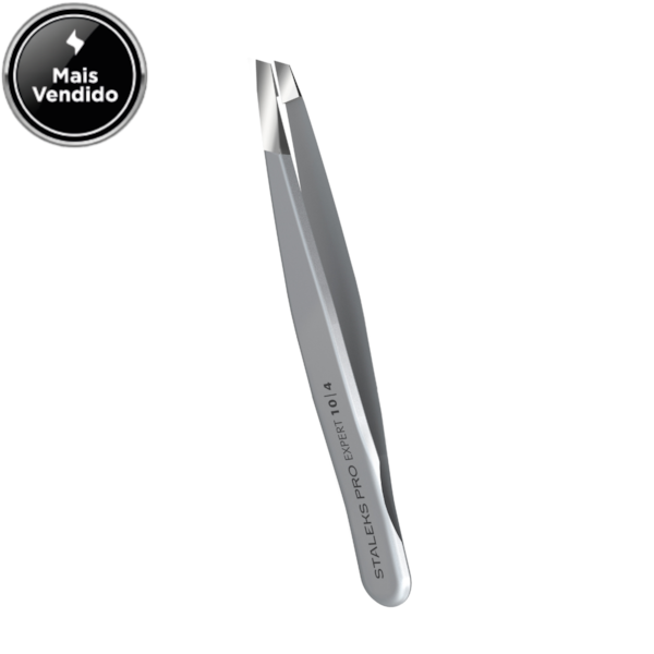 Pinça de Sobrancelha Staleks Pro - Série Expert 10 - Chanfrada Estreita - TE-10-4-e4b7f239-cc38-4583-a6b9-2b447148489b