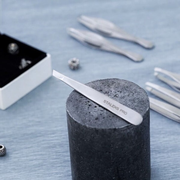 Pinça de Sobrancelha Staleks Pro - TE-10-2 - Série Expert 10 - Reta Estreita-2158e94e-e887-4596-b08e-fdf1088f491c