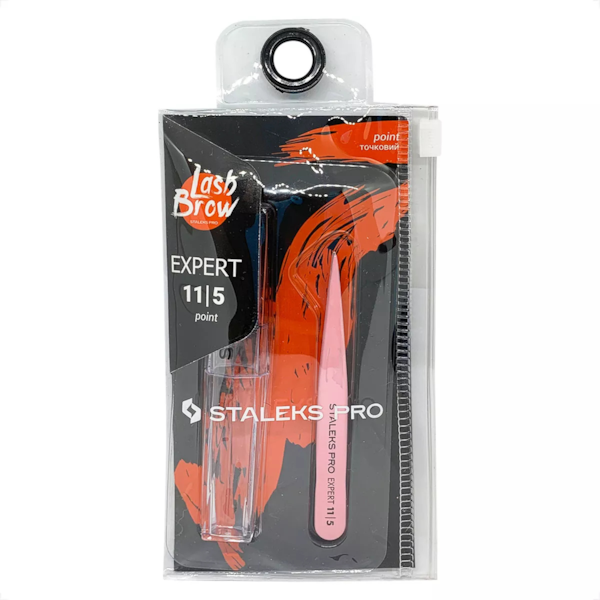 Pinça de Sobrancelha Staleks Pro - TE-11-5- Rosa - Série Expert - Ponta Fina-2eb7bc6a-40fc-4912-834f-649a921f12e4