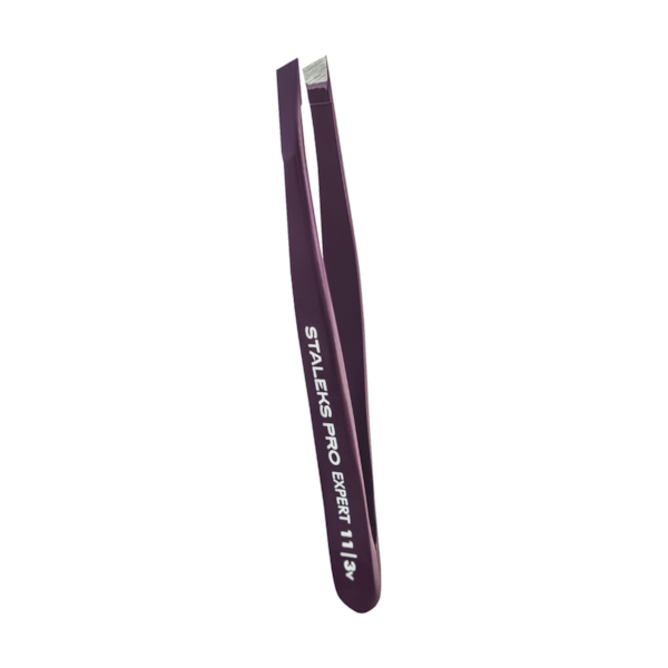 Pinça de Sobrancelha Staleks - TE-11-3- Roxa - Série Expert 11 - Chanfrada Larga-7e04096e-cb02-420d-be2e-ea33804e5704