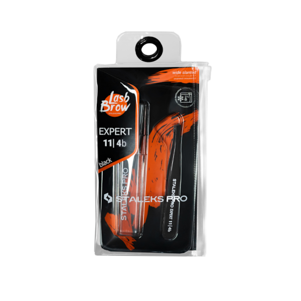 Pinça de Sobrancelha Staleks - TE-11-4- Preta - Série Expert - Chanfrada-91b67947-5c40-4510-aa7a-29f606a6fc8d