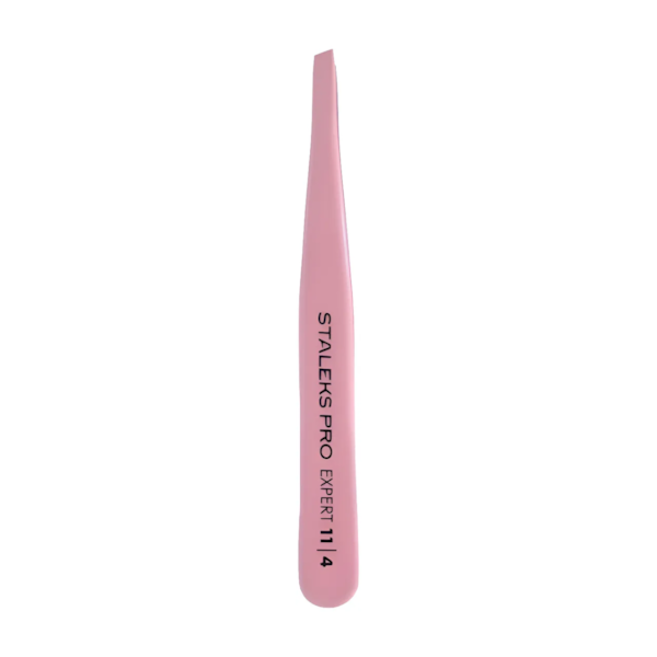 Pinça de Sobrancelha Staleks - TE-11-4- Rosa - Série Expert - Chanfrada-ded884e6-96d5-4eb7-b9b8-28be8ffd464b