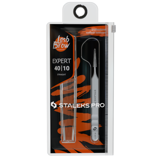 Pinça para Cílios Staleks Pro - TE-40-10 - Isolamento - Série Expert 40-0e75e8db-bb19-4bdc-9797-343846e50a3d