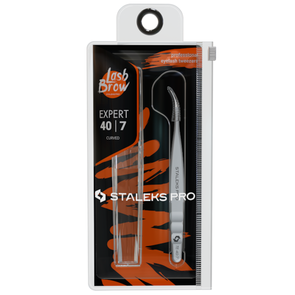 Pinça para Cílios Staleks - TE-40-7 - Série Expert 40-35d96c1d-1a86-47fd-85a9-2a80a23a1f50